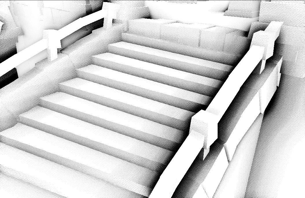 Stairs with Screen Space Ambient Occlusion