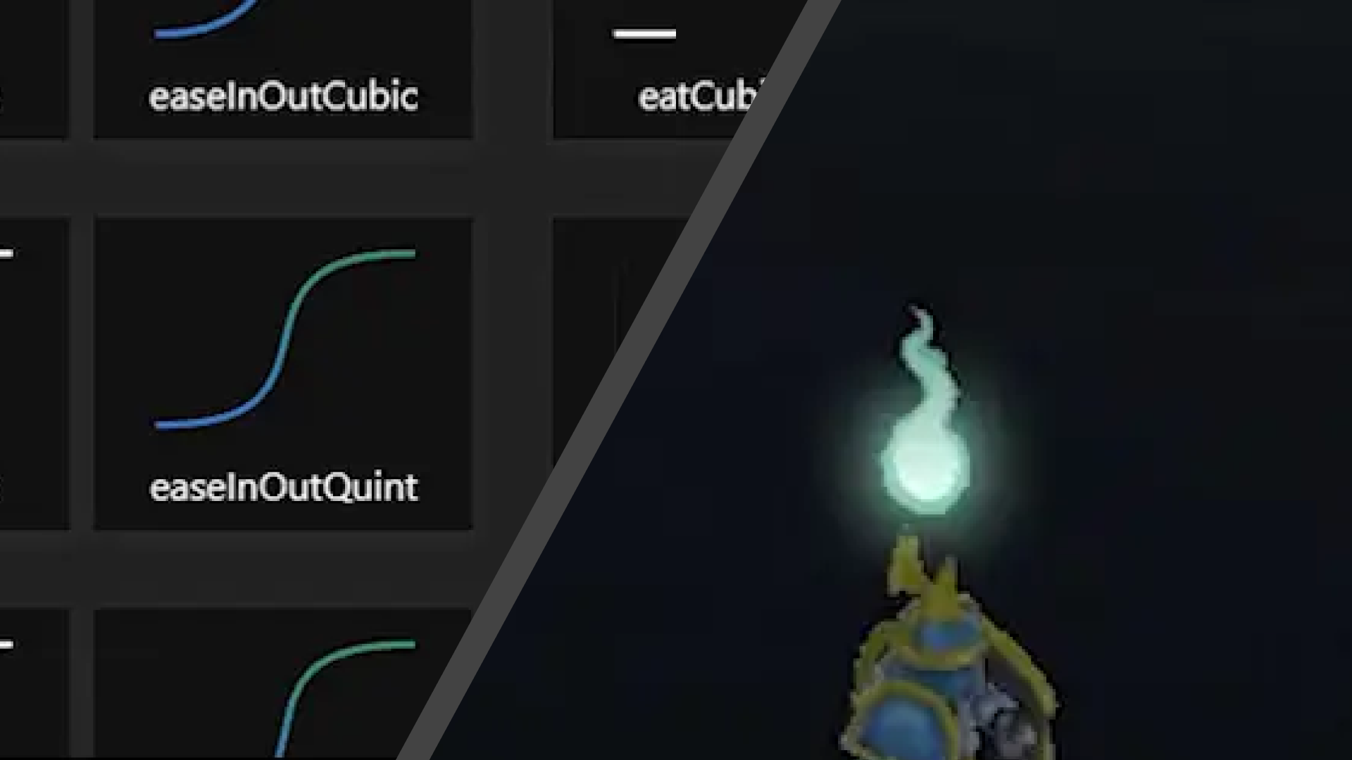 Easing curves and game ui feedback