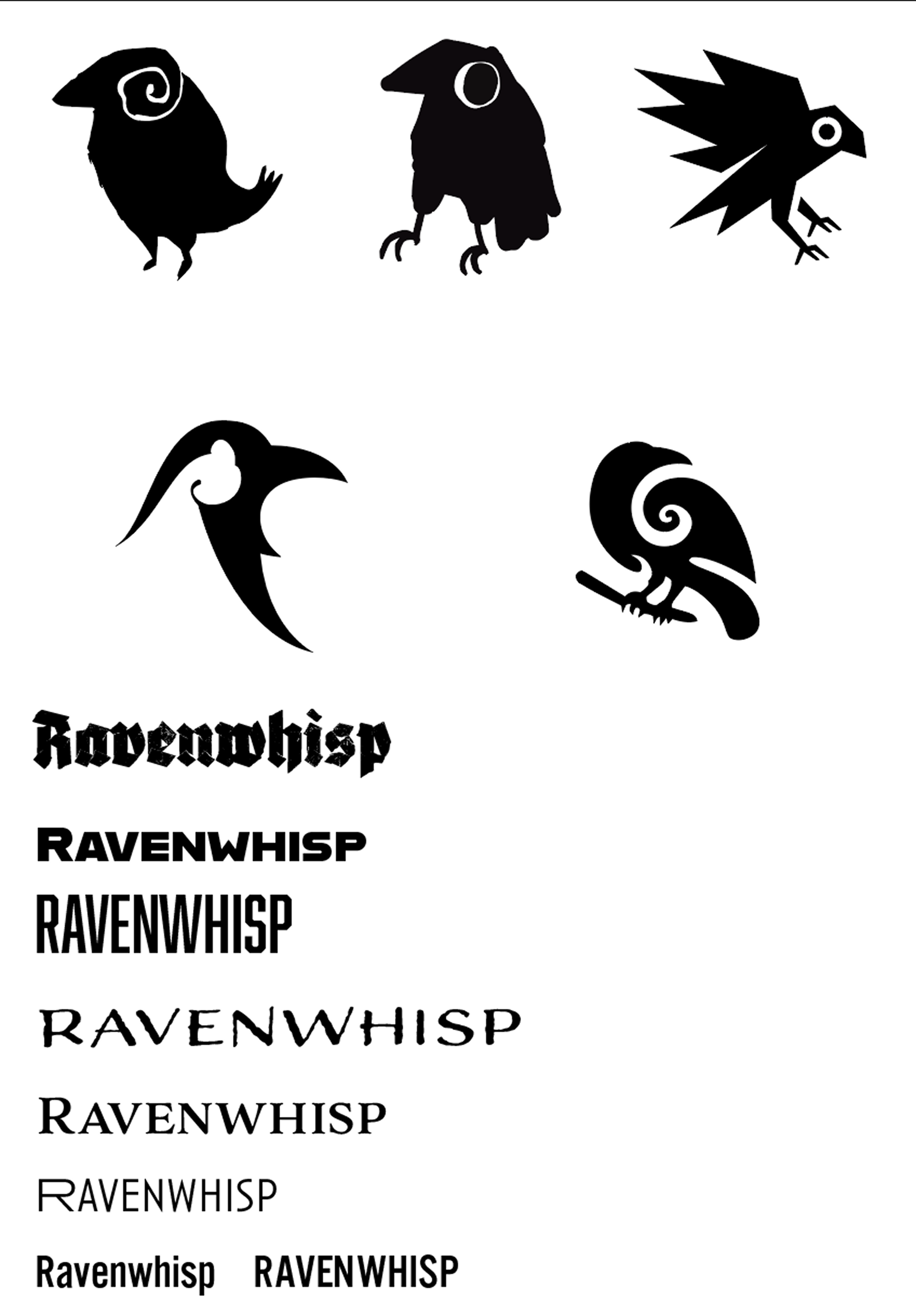 Ravenwhisp Logo Grid