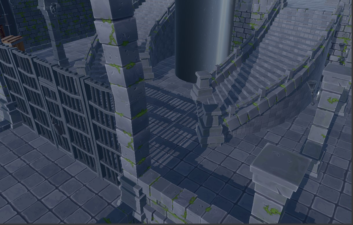 Stairs with shadows