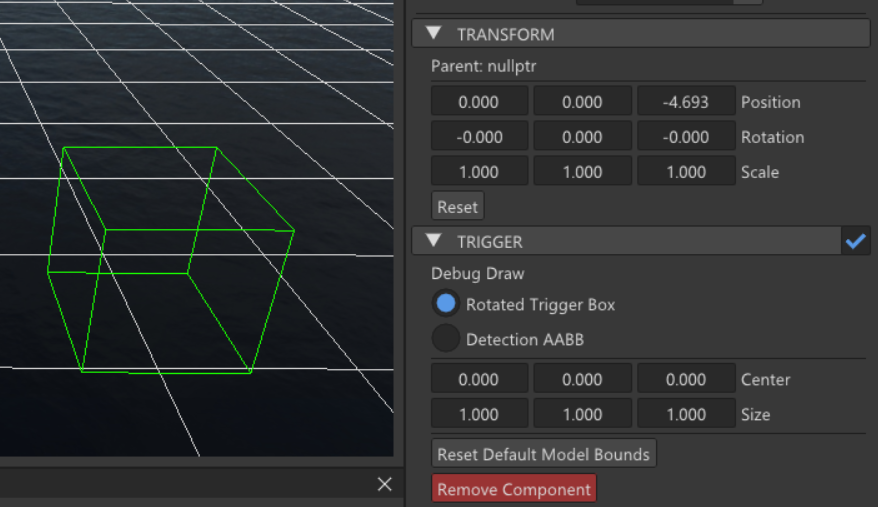 Default trigger box