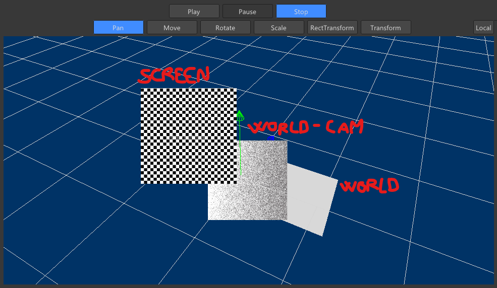 Screenshot UI sorted by render type